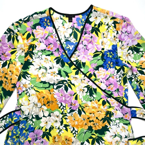ANN TAYLOR Blooming Garden Floral Kimono Top - Picture 6 of 9